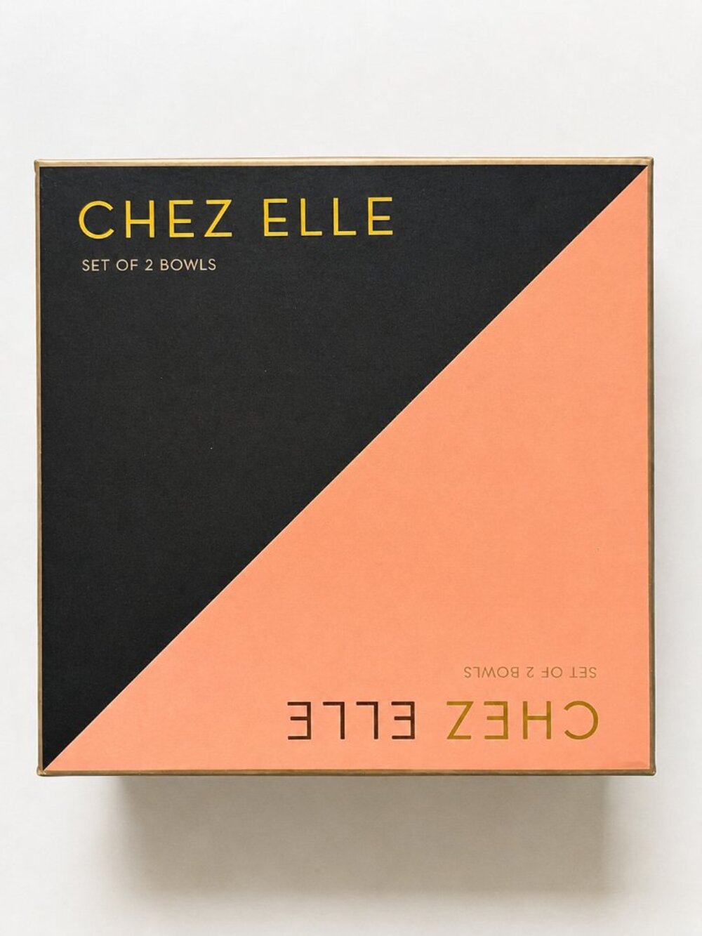 Rosanna Chez Elle Set of 2 Hexagon Porcelain Bowls Blush Pink - New in Box